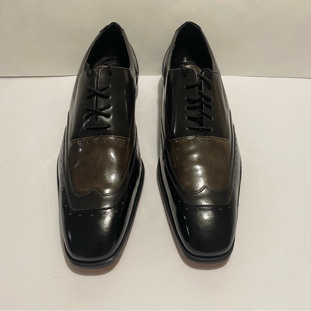 Stacey Adams Two-Tone Black & Brown Men's Oxfords